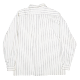 JEAN DE PARIS Mens Shirt White Striped Long Sleeve M