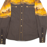 PANHANDLE SLIM Mens Shirt Brown Long Sleeve S