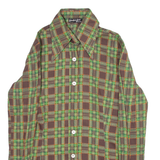 Womens Shirt Green Check Long Sleeve XXS