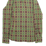 Womens Shirt Green Check Long Sleeve XXS