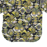 Mens Shirt Green Crazy Pattern L