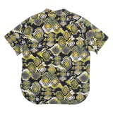 Mens Shirt Green Crazy Pattern L