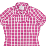 JACK WOLFSKIN Slim Fit Womens Shirt Pink Check S
