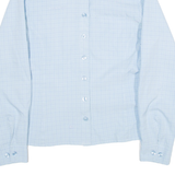 MAMMUT Womens Shirt Blue Check Long Sleeve S