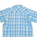 COLUMBIA Mens Shirt Blue Check L