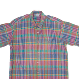 BREMO Mens Shirt Blue Check L