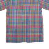 BREMO Mens Shirt Blue Check L