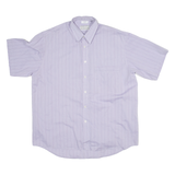 MILLE Mens Shirt Purple Striped XL