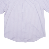MILLE Mens Shirt Purple Striped XL