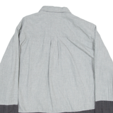 CARHARTT Regular Mens Plain Shirt Grey Long Sleeve L