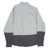 CARHARTT Regular Mens Plain Shirt Grey Long Sleeve L