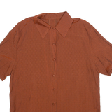 Womens Shirt Orange Striped L