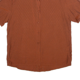 Womens Shirt Orange Striped L