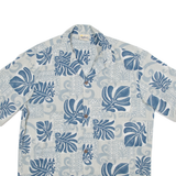 ROYAL CREATIONS Mens Shirt Blue Floral M