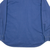 REPAIR Mens Plain Shirt Blue Long Sleeve M