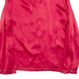 BELDONA Womens Shirt Red Silk Polka Dot Long Sleeve S