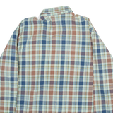 WRANGLER Mens Shirt Blue Check Long Sleeve M