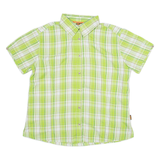 BIG TRAMP Womens Shirt Green Check M