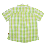 BIG TRAMP Womens Shirt Green Check M