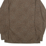 PIEROT Mens Shirt Brown Long Sleeve S