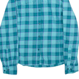 COLUMBIA Womens Shirt Green Check Long Sleeve S