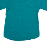 COTTON COTTAGE Mens Plain Shirt Green M