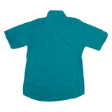 COTTON COTTAGE Mens Plain Shirt Green M