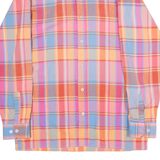 TORERO Mens Shirt Pink Check Long Sleeve M