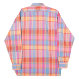 TORERO Mens Shirt Pink Check Long Sleeve M