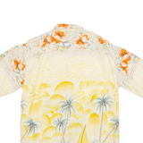 FIZZ Mens Hawaiian Shirt Yellow Floral M