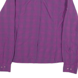 MAMMUT Womens Shirt Purple Check Long Sleeve M