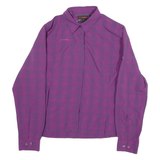 MAMMUT Womens Shirt Purple Check Long Sleeve M
