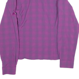 MAMMUT Womens Shirt Purple Check Long Sleeve M