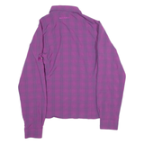 MAMMUT Womens Shirt Purple Check Long Sleeve M