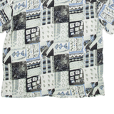 Mens Shirt Grey Crazy Pattern XL