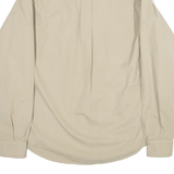 MURPHY Mens Plain Shirt Beige Long Sleeve M