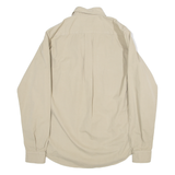 MURPHY Mens Plain Shirt Beige Long Sleeve M