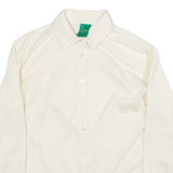 CANADA Womens Plain Shirt Yellow Long Sleeve M