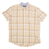 TOMMY HILFIGER Regular Fit Mens Shirt Brown Check XL