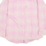 WRANGLER Womens Shirt Pink Check Long Sleeve M
