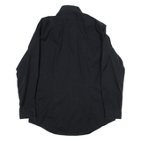 DKNY Slim Fit Mens Plain Shirt Black Long Sleeve M