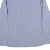 TIMBERLAND Slim Fit Mens Shirt Blue Gingham Long Sleeve 2XL