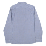 TIMBERLAND Slim Fit Mens Shirt Blue Gingham Long Sleeve 2XL