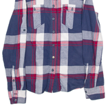 TOMMY HILFIGER Womens Shirt Blue Gingham Long Sleeve S