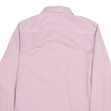 HILFIGER DENIM Slim Fit Mens Shirt Pink Striped Long Sleeve XL