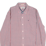 HILFIGER DENIM Mens Shirt Red Check Long Sleeve S