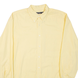 NAUTICA Mens Plain Shirt Yellow Long Sleeve XL