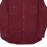 ST.JOHN'S BAY Mens Plain Shirt Red Long Sleeve XL