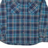 LEE Mens Shirt Blue Check Long Sleeve XL