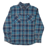 LEE Mens Shirt Blue Check Long Sleeve XL